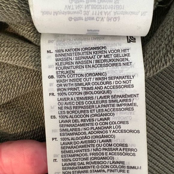 G-Star faded green hoodie, size XS - Picture 7 of 8